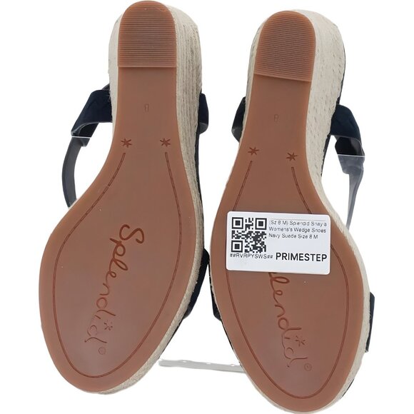 Women's Splendid Shayla Wedge Navy Suede US 8 M - Picture 6 of 6